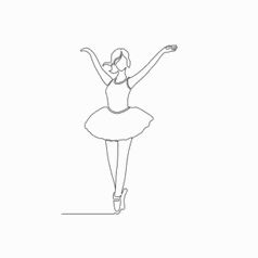 Girl jumping Lottie animation