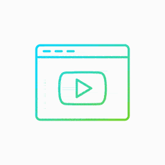Browser Video Icon Lottie animation