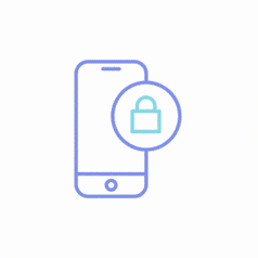 Cell phone wi-fi secure Lottie animation