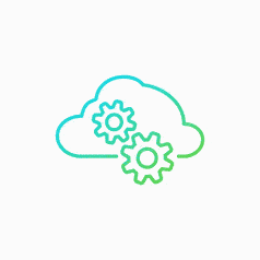 Cloud Settings Icon Rive & Lottie animation