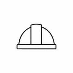 Construction Hat Icon Lottie animation