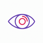 Eye icon 3D Lottie animation