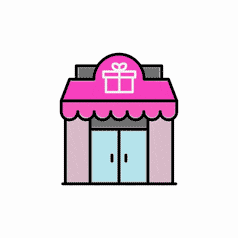 Gift shop icon animation