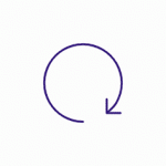 Spinning arrow circle cw Lottie animation