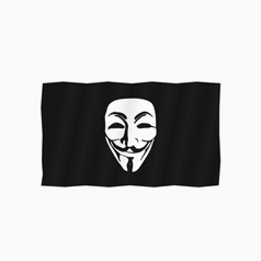 Flag Anonymous Lottie animation