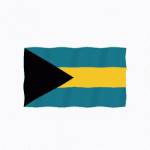Bahamas flag Lottie animation