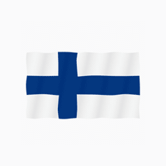 Finland flag Lottie animation
