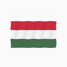 Hungary flag Lottie animation