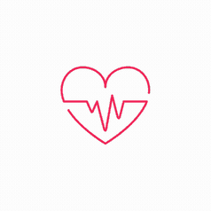 Medical Heartbeat Icon Lottie animation