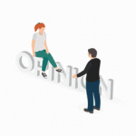 Conversation text – opinion Lottie animation