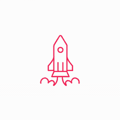 Rocket Icon Lottie animation