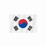South Korea flag Rive & Lottie animation