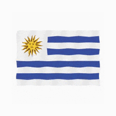 Uruguay flag Lottie animation