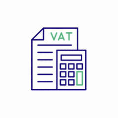 VAT calculator icon Lottie animation