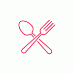 Food Cutlery Icon Lottie animation