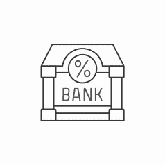 Building bank icon  Rive & Lottie animation