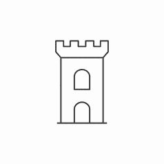 Building castle icon 01  Rive & Lottie animation