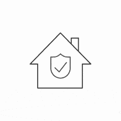Building house secure icon  Rive & Lottie animation