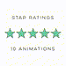 Star Ratings – Green (10) animation