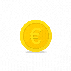 Coin euro Rive & Lottie animation