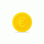 Coin euro loop Rive & Lottie animation