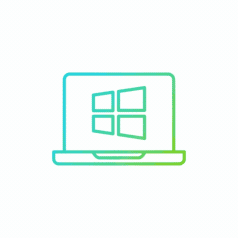 Laptop Windows Icon Rive & Lottie animation